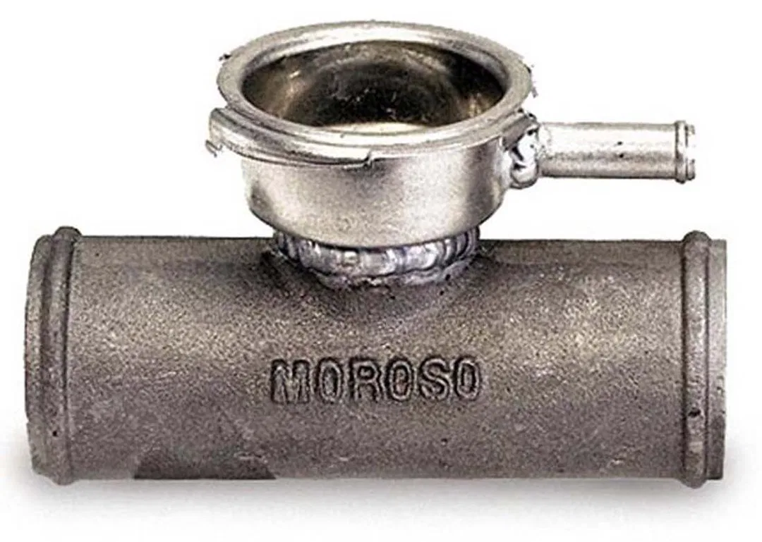 63730 – MOROSO Radiator Hose Filler, 356-T6 Cast Aluminum 1/2 Inch Diameter To 1/2 Inch Diameter Without Radiator Cap